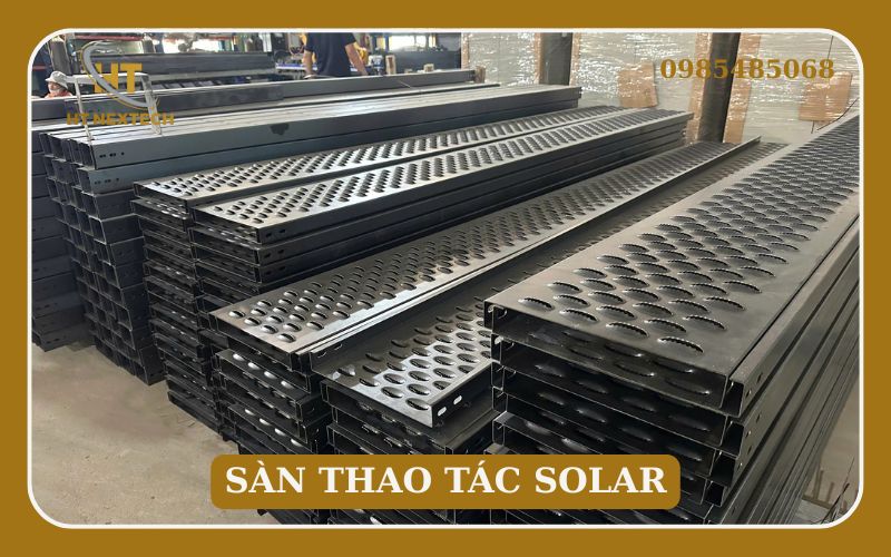 Sàn thao tác điện mặt trời có độ chống trơn trượt cao