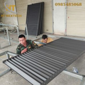 thi công Cửa chớp nhôm