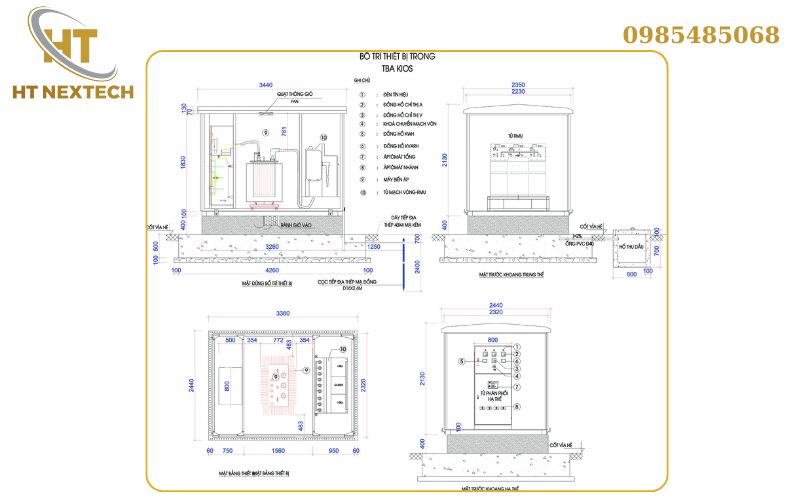 Bản vẽ bỏ trạm hợp bộ