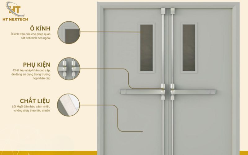 Cấu tạo cửa chống cháy
