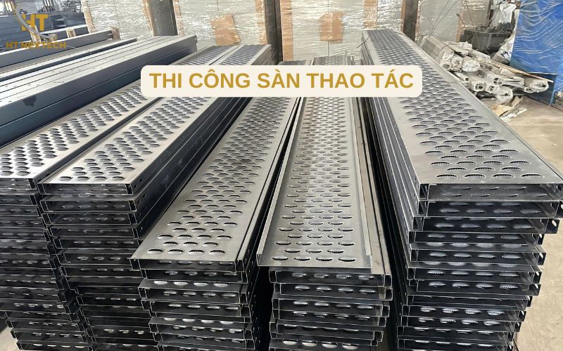 Thi công sàn thao tác cần dúng kỹ thuật