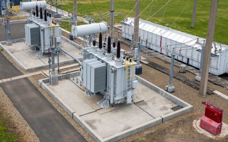 Trạm biến áp cung cấp điện an toàn cho khu dân cư