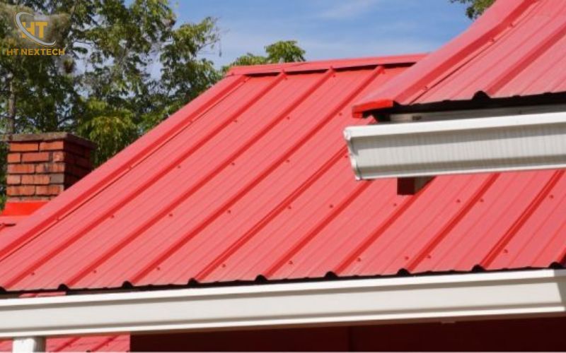 Máng xối tôn trên mái