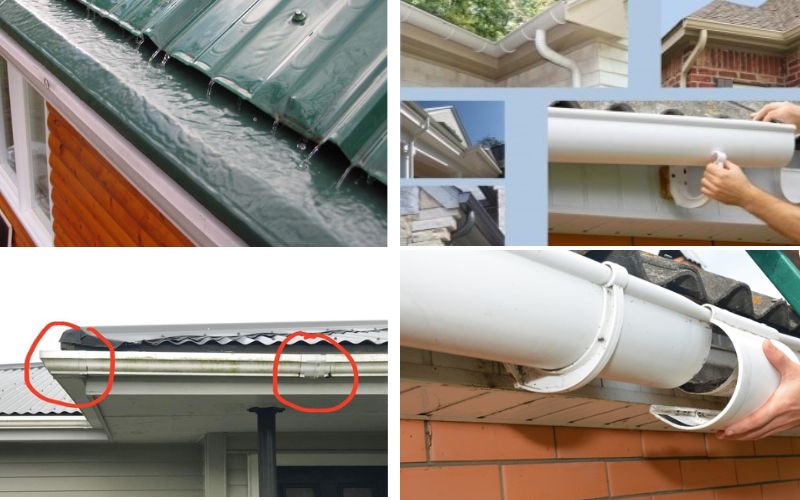 Những dấu hiệu cho thấy máng xối thủng