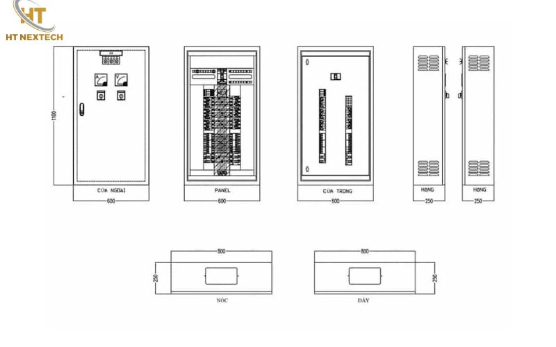 Mẫu bản vẽ tủ điện điều khiển