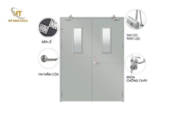 Cấu tạo hoàn chỉnh của cửa chống cháy