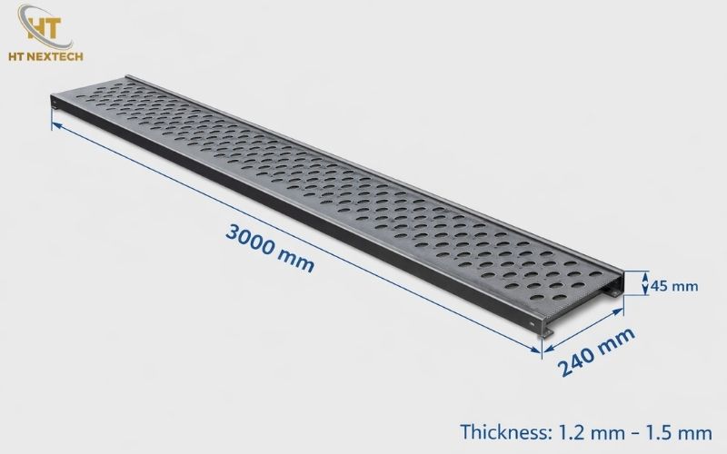 Kích thước sàn thao tác có thể tùy chỉnh theo yêu cầu