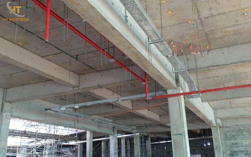 Lắp đặt thang máng cáp chống gỉ sét