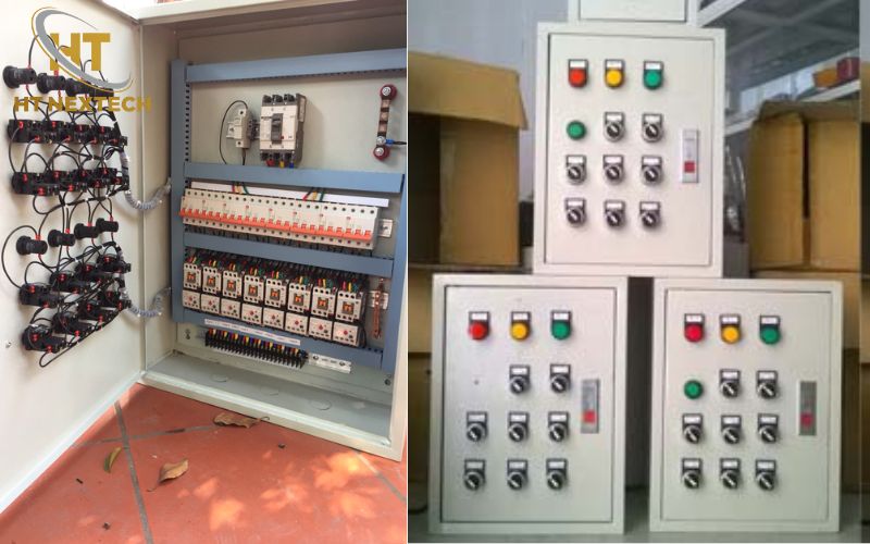 Cận cảnh các thiết bị trong tủ điều khiển