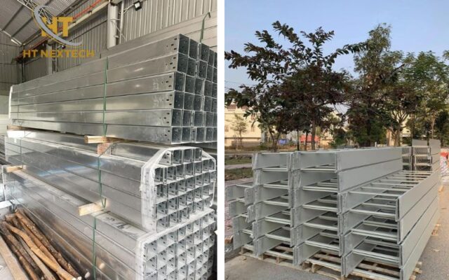 Thang máng cáp được làm từ nhiều vật liệu khác nhau