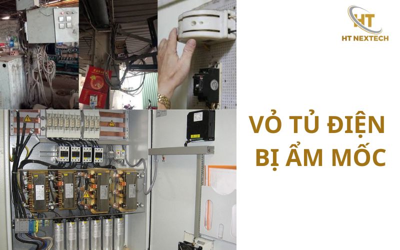Vỏ tủ điện bị ẩm mốc