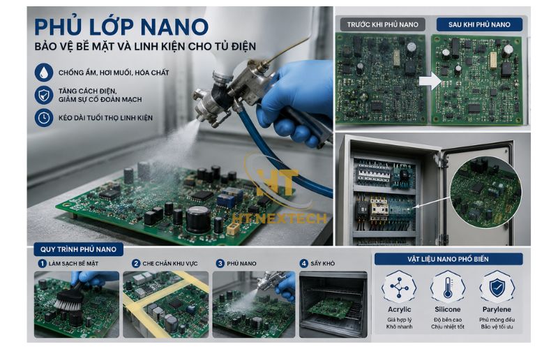 Phủ lớp nano bảo vệ bề mặt và linh kiện