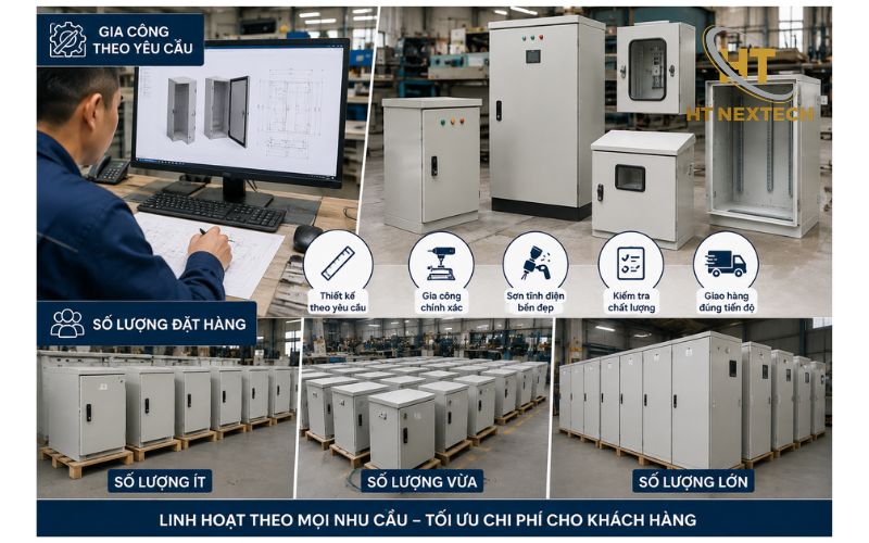 HT Nextech sản xuất vỏ tủ điện theo yêu cầu