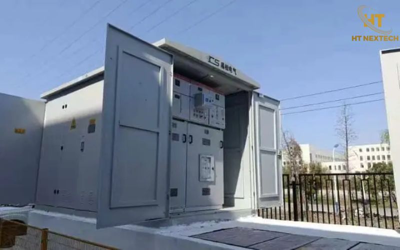 Khoảng cách an toàn hành lang trạm biến áp ngoài trời và có rào chắn