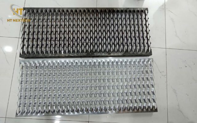 Hình dạng và cách bố trí lỗ dập trên sàn thao tác kim cương