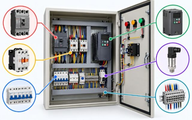 Cấu tạo tủ điện bơm tăng áp